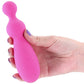 Pretty In Pink Petal Beaded Rechargeable Silicone Vibrator