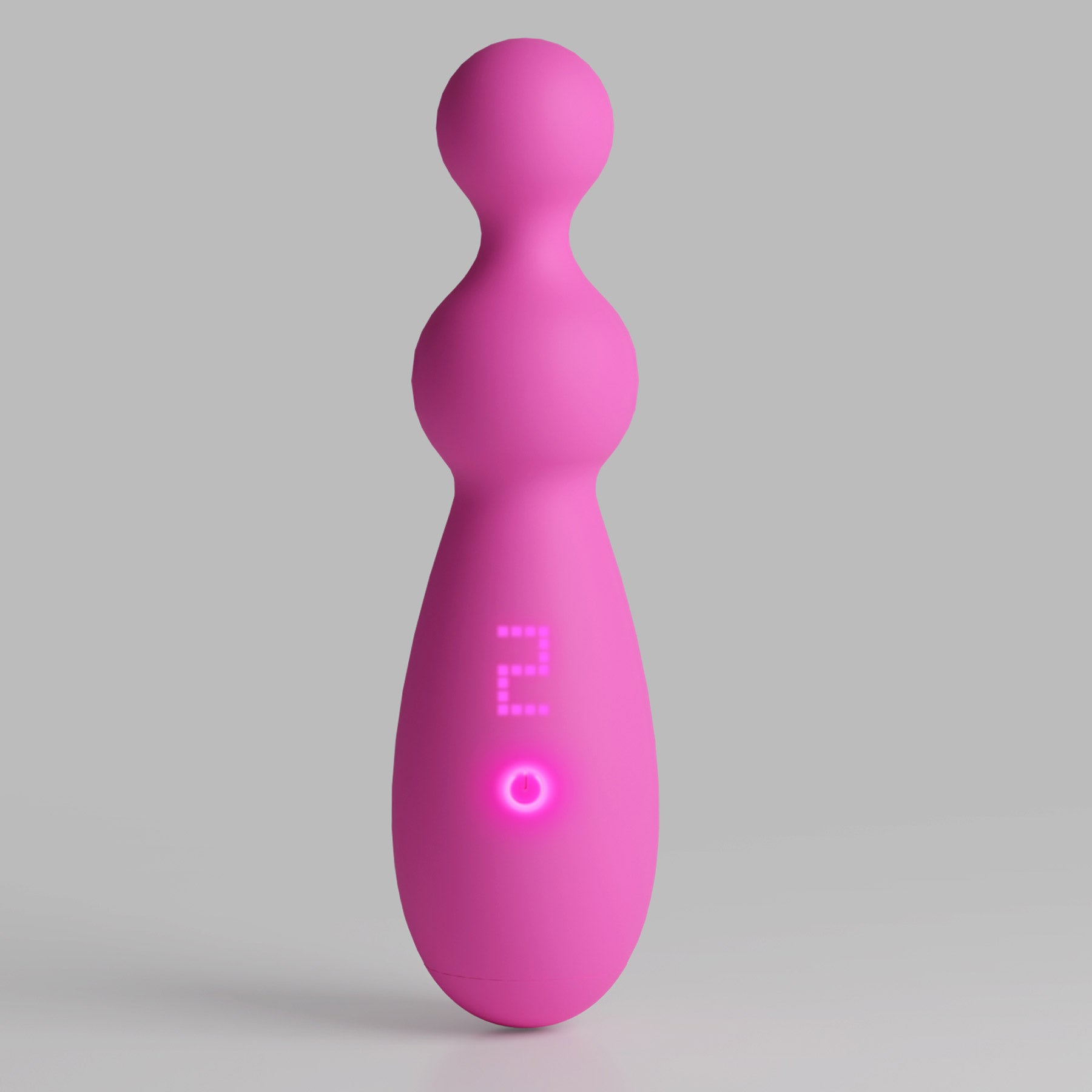 Pretty In Pink Petal Beaded Rechargeable Silicone Vibrator