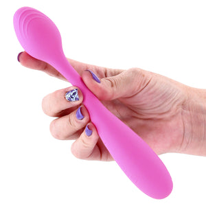 Pretty In Pink Rosé Poseable Rechargeable Silicone Vibrator