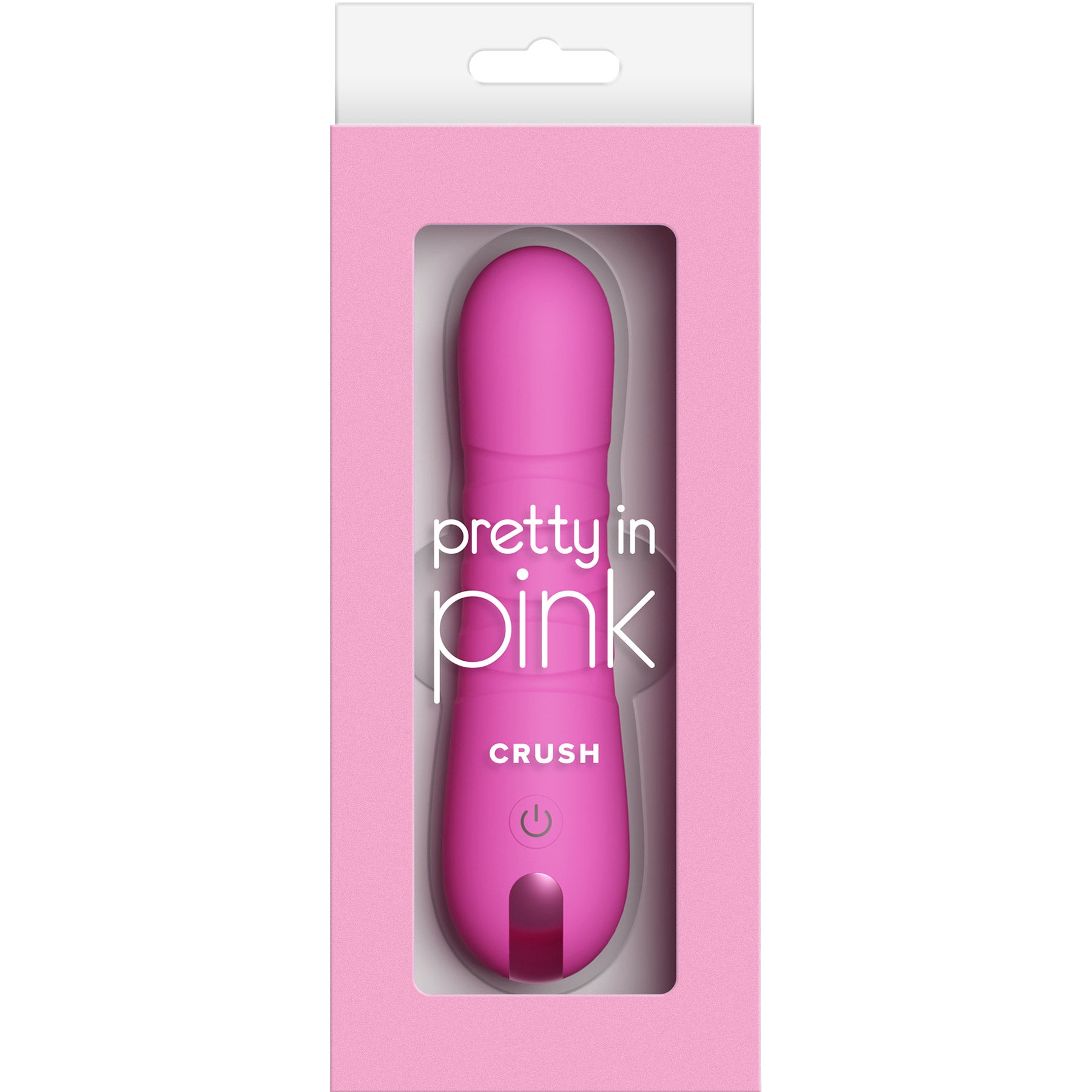 Pretty In Pink Crush Compact Rechargeable Silicone Thrusting Vibrator