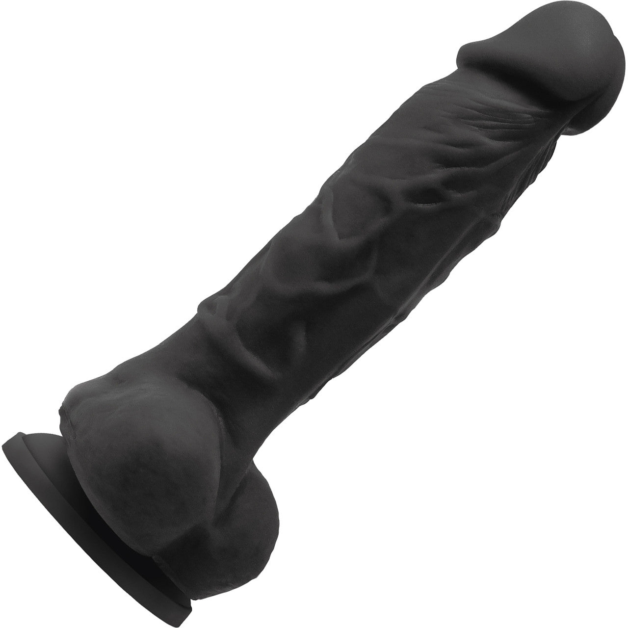 Colours Pleasures 5 Inch Black Vibrating Silicone Suction Cup Dildo