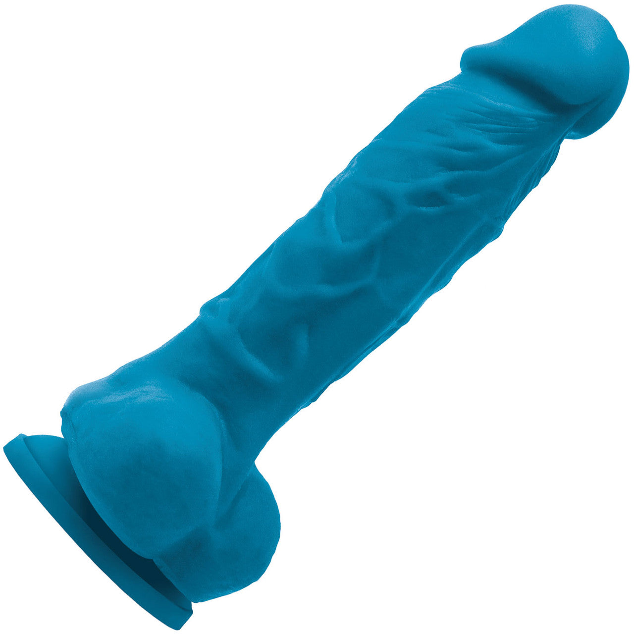 Colours Pleasures 5 Inch Blue Vibrating Silicone Suction Cup Dildo