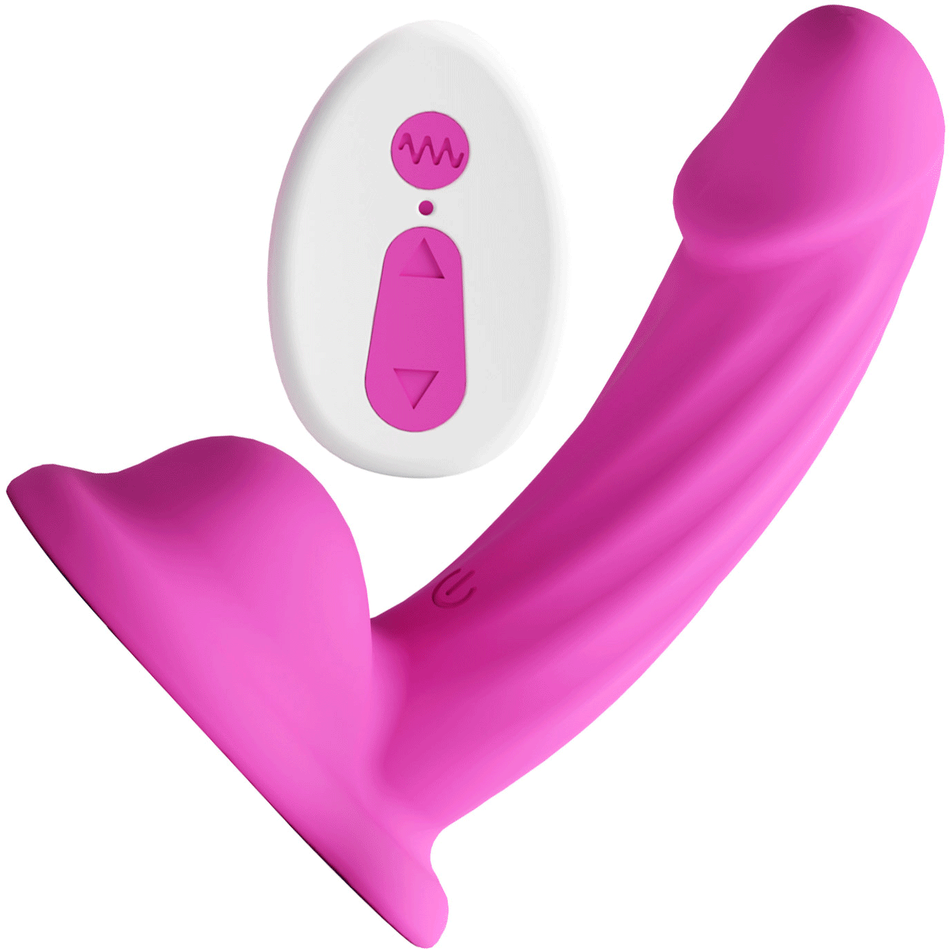 Colours Curve 5" Silicone Vibrating Grinding Dildo With Remote By NS Novelties - All