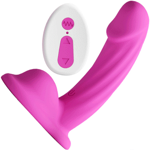 Colours Curve 5" Silicone Vibrating Grinding Dildo With Remote By NS Novelties - All