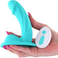 Colours Curve 5" Silicone Vibrating Grinding Dildo With Remote By NS Novelties - Teal