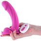 Colours Curve 6" Silicone Vibrating Grinding Dildo With Remote By NS Novelties - Pink