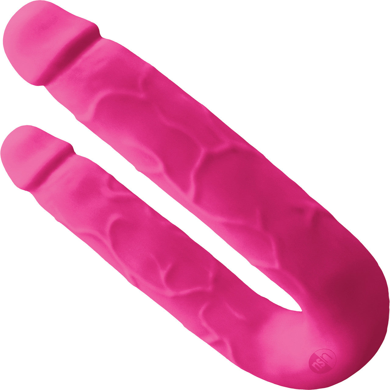 Colours DP Pleasures Pink Silicone Double Dildo