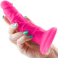 Colours Pleasures Thin 5 Inch Pink Silicone Suction Cup Dildo