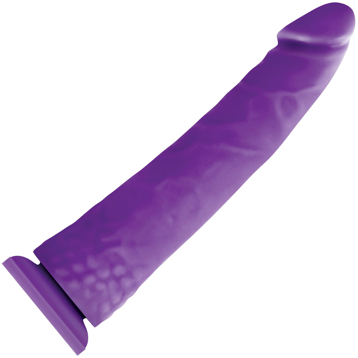 Colours Pleasures Thin 8 Inch Purple Silicone Dildo