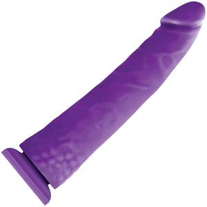 Colours Pleasures Thin 8 Inch Purple Silicone Dildo