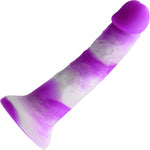 Colours Pleasures Yum Yum 7 Inch Purple Silicone Dildo