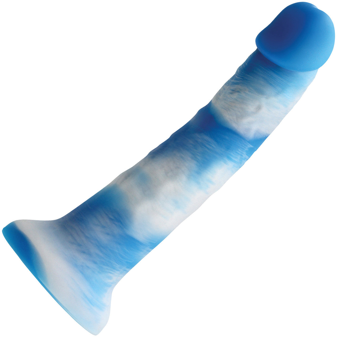 Colours Pleasures Yum Yum 8 Inch Blue Silicone Dildo