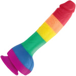 Colours Pleasures 8 Inch Pride Edition Silicone Dildo