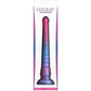 Colours Stacked Silicone Suction Cup Dildo - Pink & Blue - 12 Inches