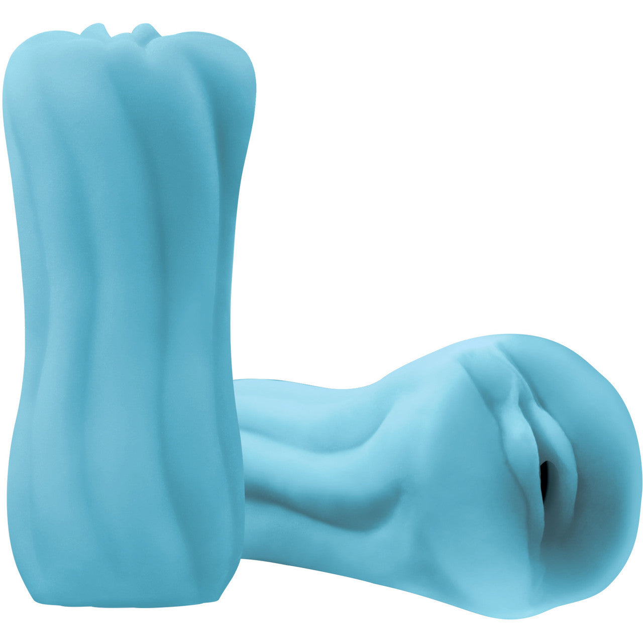 Firefly Yoni Stroker Silicone Glow-In-The-Dark Penis Masturbator - Blue