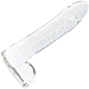 Firefly Smooth Ballsey Glow In The Dark Glass Dildo by NS Novelties