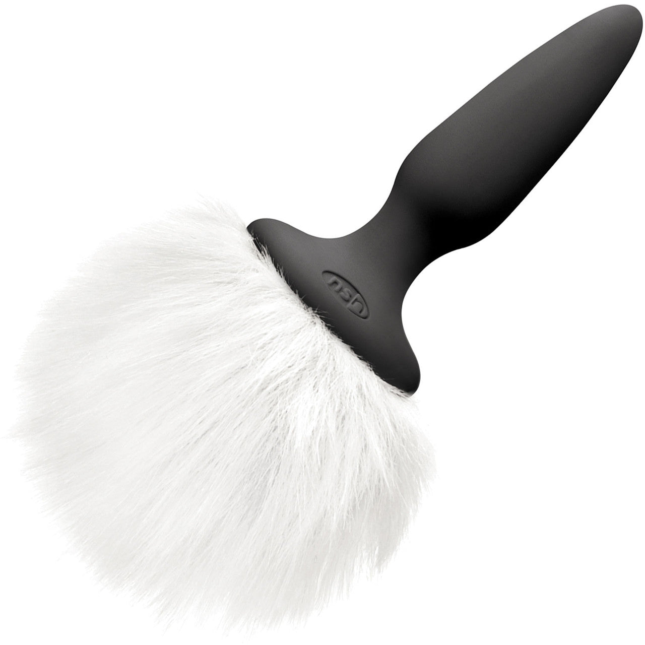 Bunny Tails Mini Silicone Butt Plug By NS Novelties - White Fur