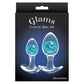 Cosmic Glams Silicone 2 Piece Anal Plug Kit - Blue