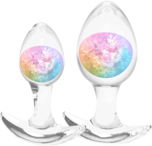 Cosmic Glams Silicone 2 Piece Anal Plug Kit - All