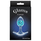 Cosmic Glams Silicone Anal Plug - Small, Blue