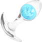 Cosmic Glams Silicone Anal Plug - Small, Blue