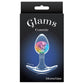 Cosmic Glams Silicone Anal Plug - Small, Rainbow