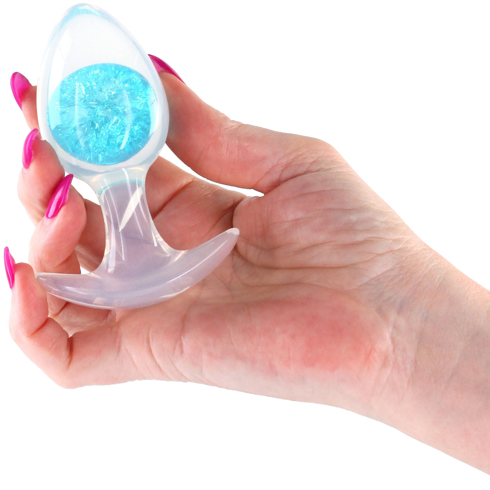 Cosmic Glams Silicone Anal Plug - Medium, Blue