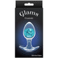 Cosmic Glams Silicone Anal Plug - Medium, Blue