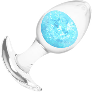 Cosmic Glams Silicone Anal Plug - Medium, Blue
