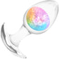 Cosmic Glams Silicone Anal Plug - Medium, Rainbow