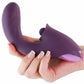 Inya Caprice Rechargeable Silicone Thrusting Dual Stimulation Vibrator - Purple