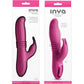 Inya Passion Thrusting Throbbing Expanding Rabbit Silicone Dual Stimulation Vibrator - Pink