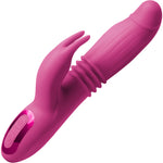 Inya Passion Thrusting Throbbing Expanding Rabbit Silicone Dual Stimulation Vibrator - Pink