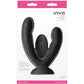 INYA Duet Rechargeable Silicone Vibrating Double Dildo With Remote - Black