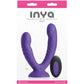 INYA Duet Rechargeable Silicone Vibrating Double Dildo With Remote - Purple