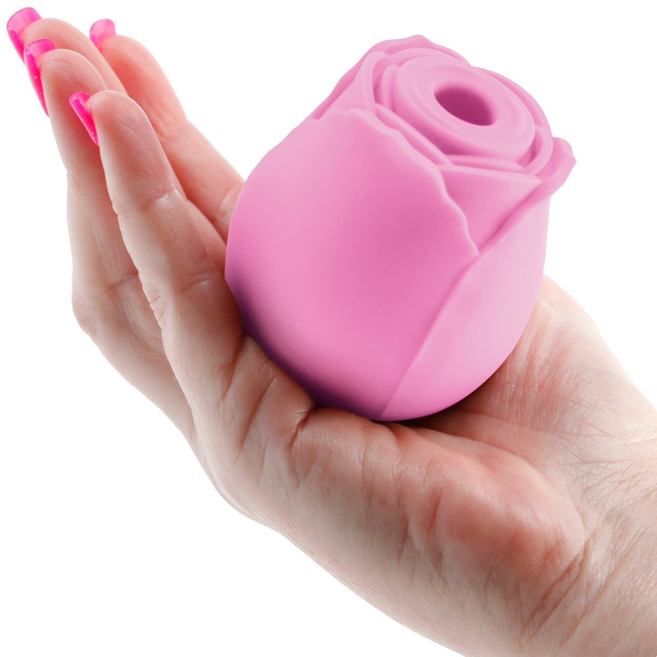 Inya The Rose Silicone Rechargeable Clitoral Pressure Wave Stimulator - Pink