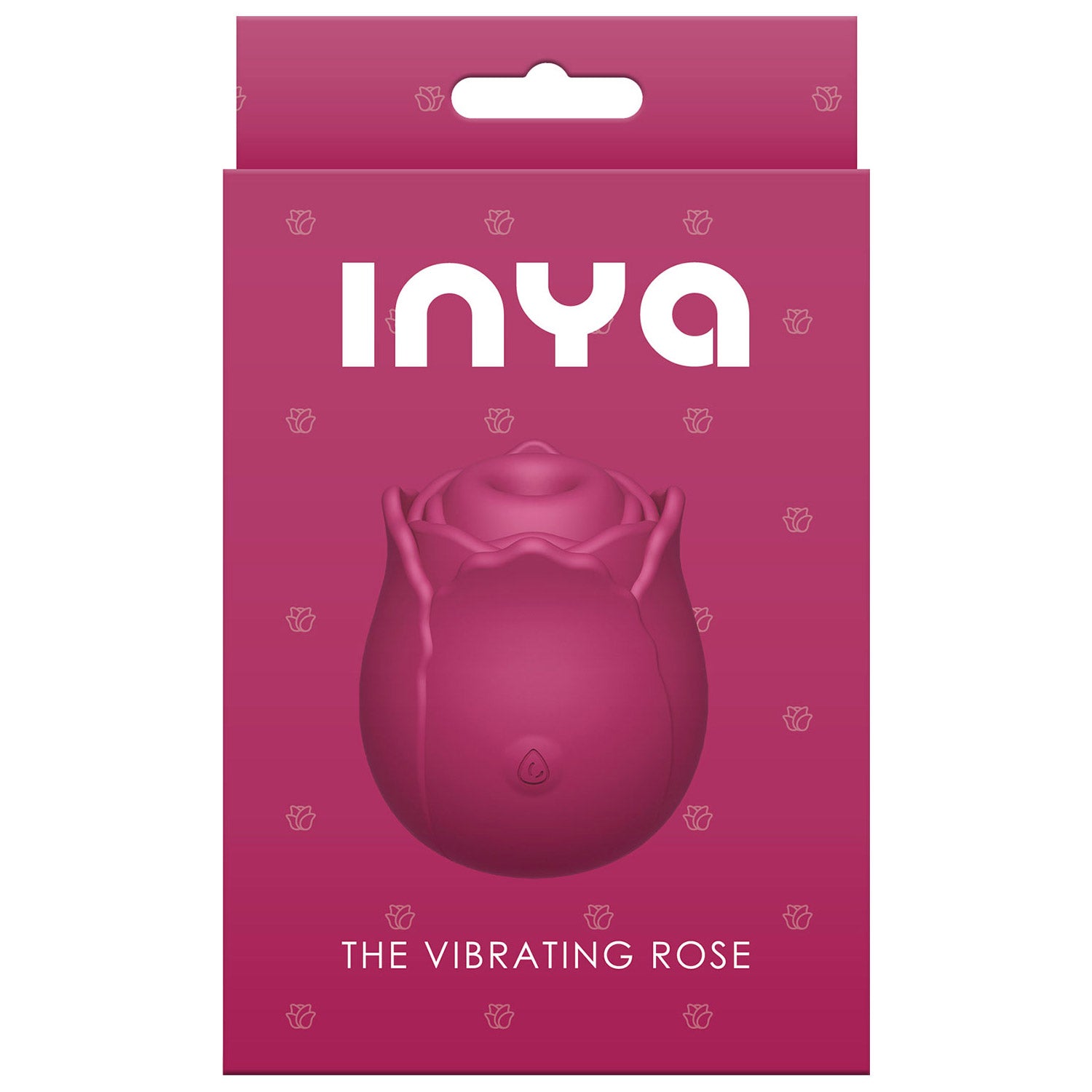 INYA The Vibrating Rose Silicone Rechargeable Clitoral Stimulator - Red