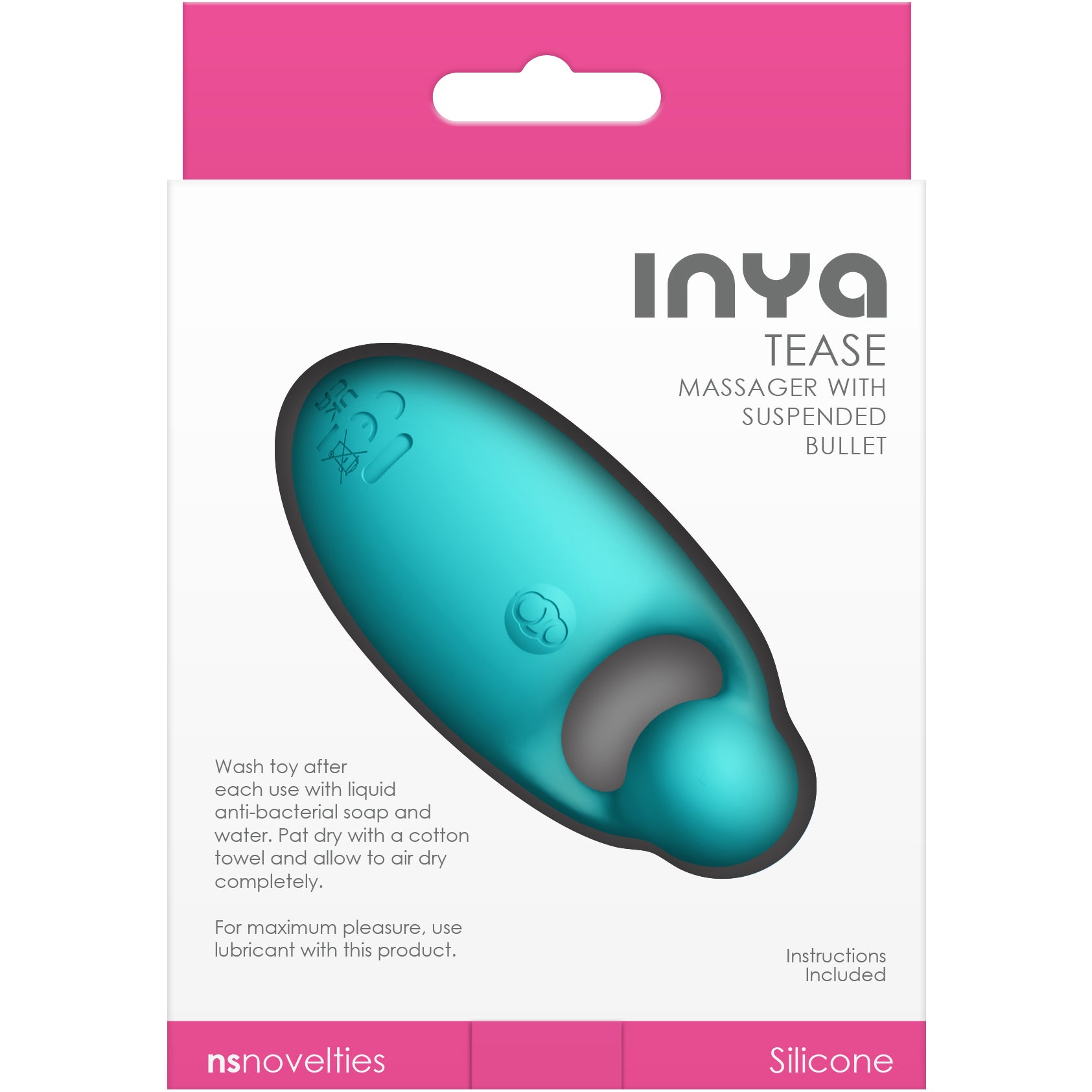 INYA Tease Rechargeable Silicone Massager With Suspended Bullet