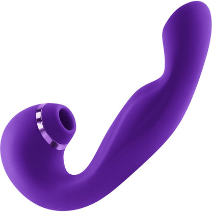 Inya Symphony Rechargeable Silicone Pressure Wave Clitoral Stimulator & G-Spot Vibrator - Purple