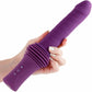 Inya Super Stroker Thrusting Silicone Vibrator With Warming Feature, Suction Mount & Remote - Purple