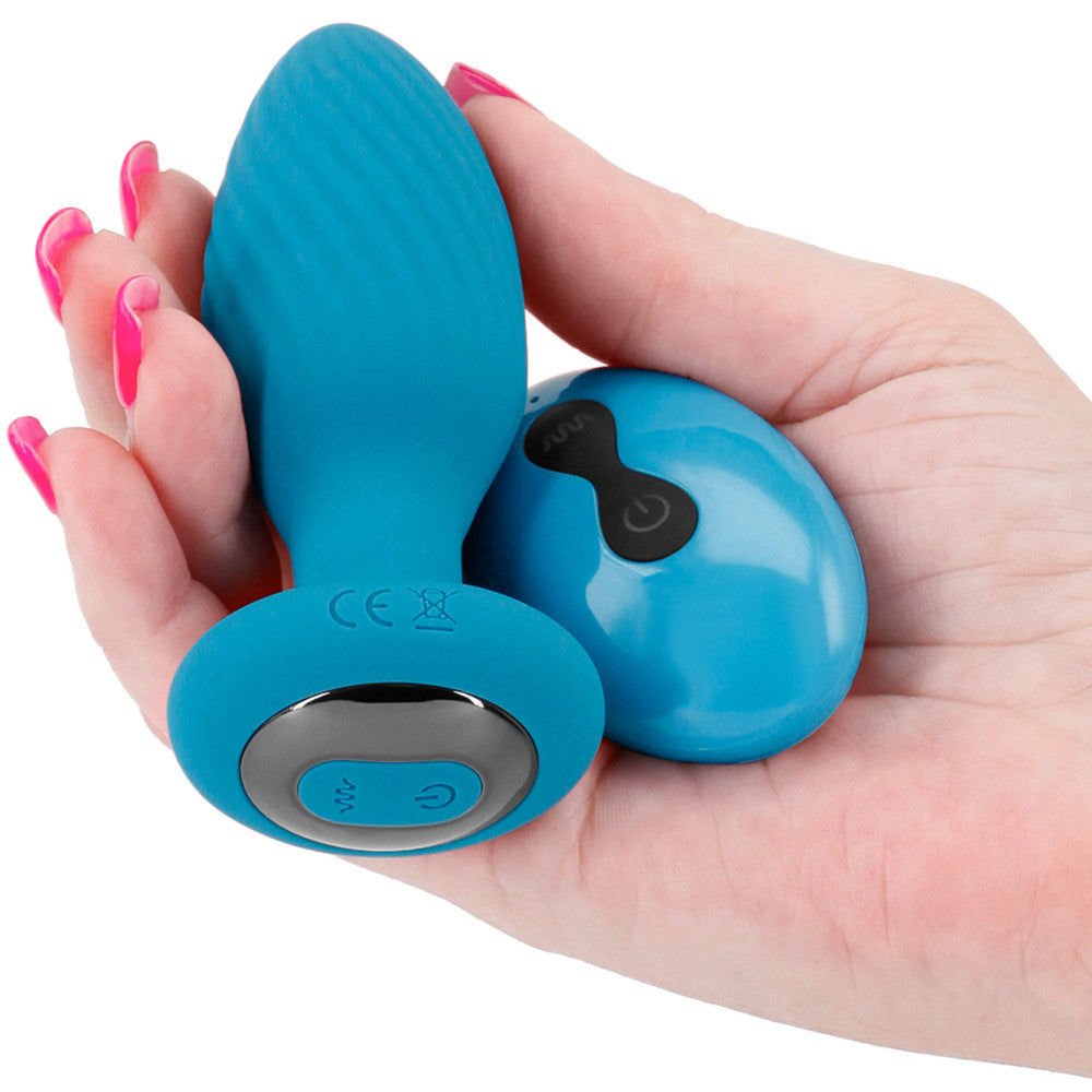 Inya Alpine Rechargeable Silicone Anal Plug With Remote - Teal