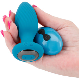 Inya Alpine Rechargeable Silicone Anal Plug With Remote - Teal