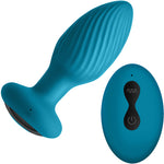 Inya Alpine Rechargeable Silicone Anal Plug With Remote - Teal