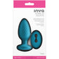 Inya Alpine 2.0 Rechargeable Waterproof Silicone Gyrating & Vibrating Anal Plug With Remote - Teal