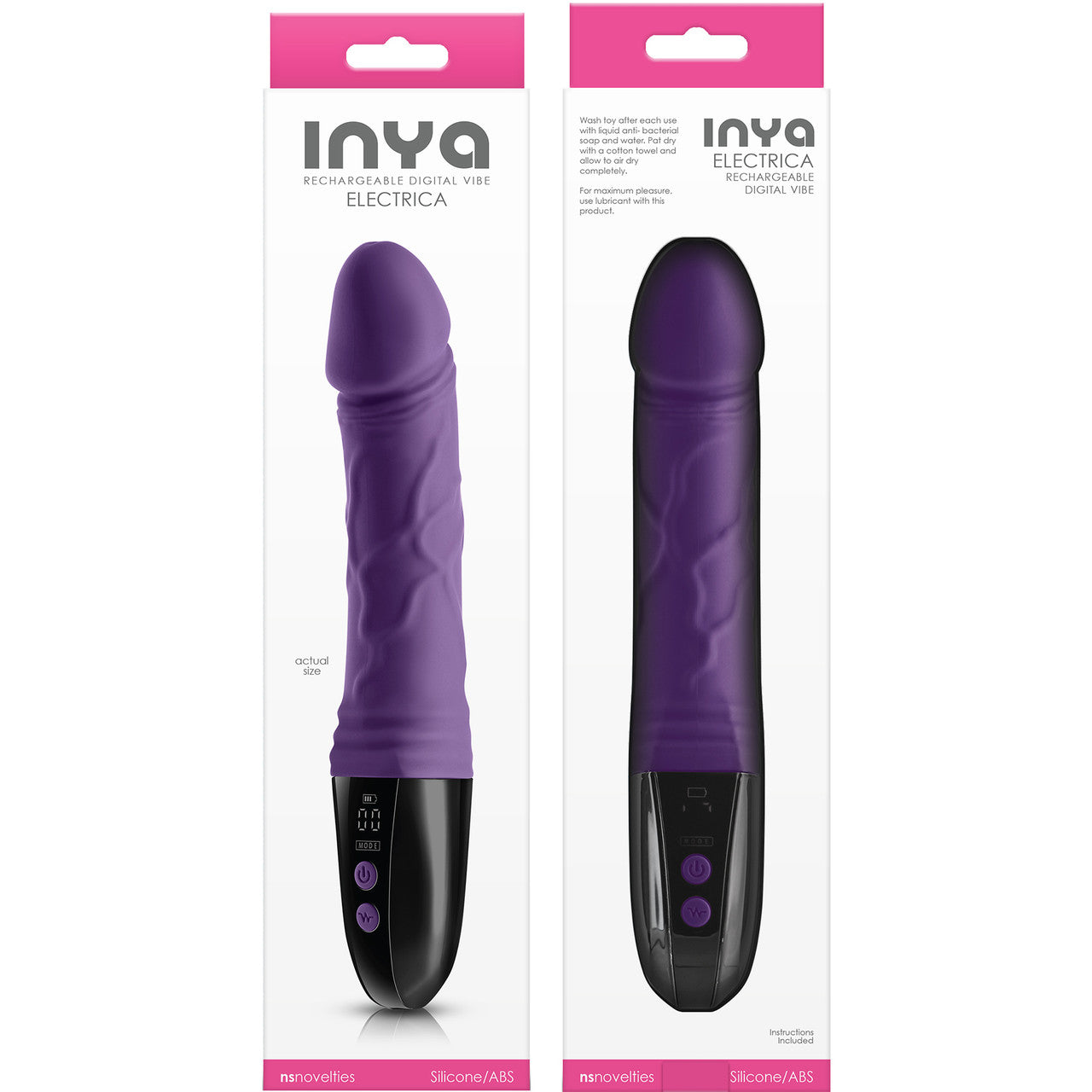 Inya Electrica Silicone Vibrating Dildo With Digital Screen Inya Electrica Silicone Vibrating Dildo With Digital Screen