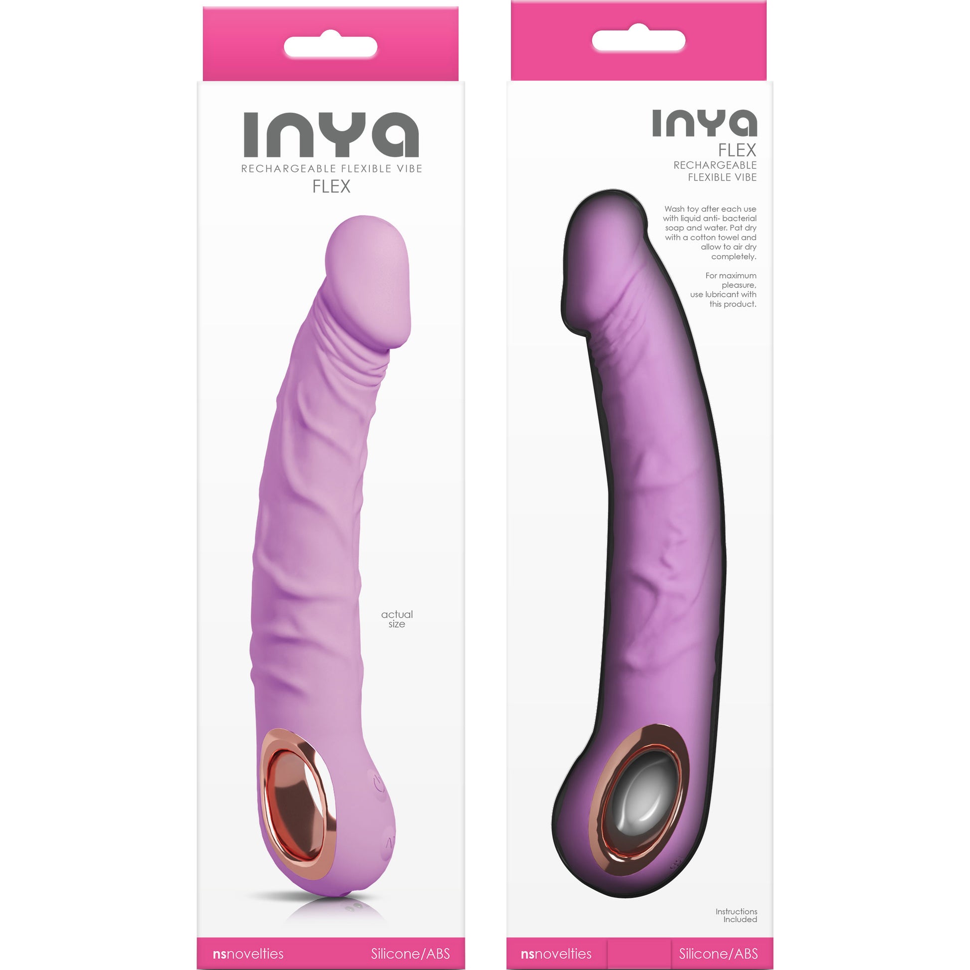INYA Flex Realistic Rechargeable Silicone Flexible Vibrator