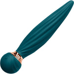 Sugar Pop Twist Rechargeable Silicone Gyrating Insertable Vibrator - Teal