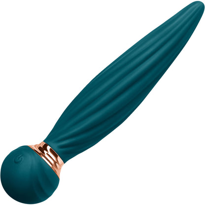 Sugar Pop Twist Rechargeable Silicone Gyrating Insertable Vibrator - Teal