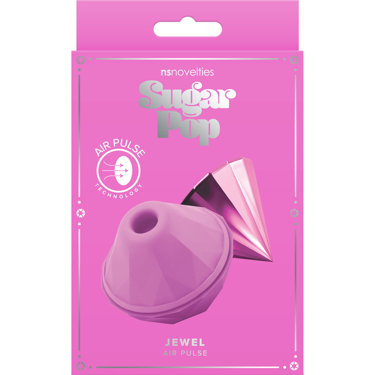 Sugar Pop Jewel Rechargeable Silicone Pressure Wave Clitoral Stimulator - Pink