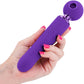 Revel Fae Rechargeable Silicone Vibrating Air Pulse Clitoral Stimulator With Thruster - Purple